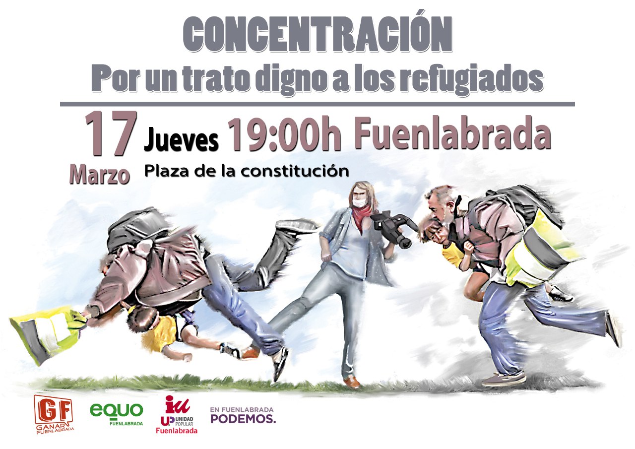 Concentracion Fuenlabrada Refugiados